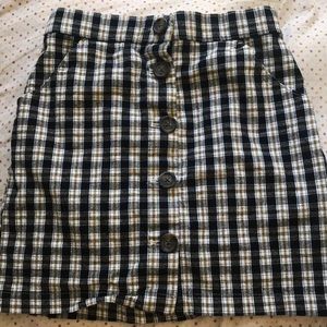 Hollister plaid skirt